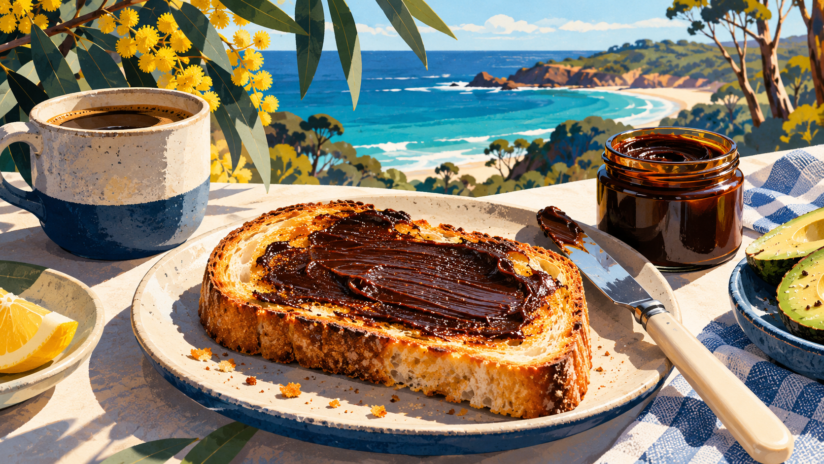 Εννοιολογική εικονογράφηση: Vegemite: το αυστραλιανό άλειμμα που δεν είναι γλυκό
