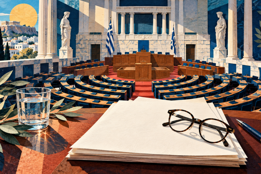 Εννοιολογική εικονογράφηση: Πέρα από τον τίτλο: πώς διαβάζουμε μια κοινοβουλευτική ερώτηση